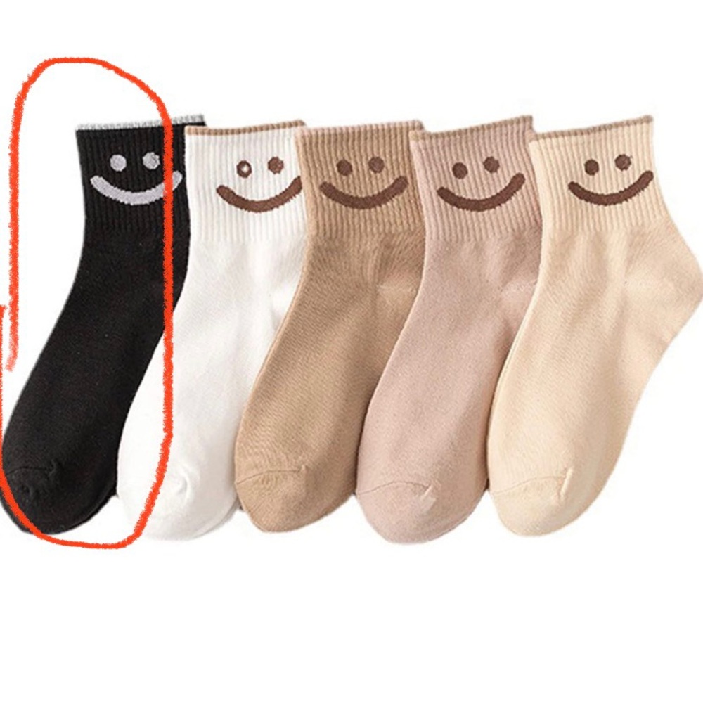 Smiley face socks